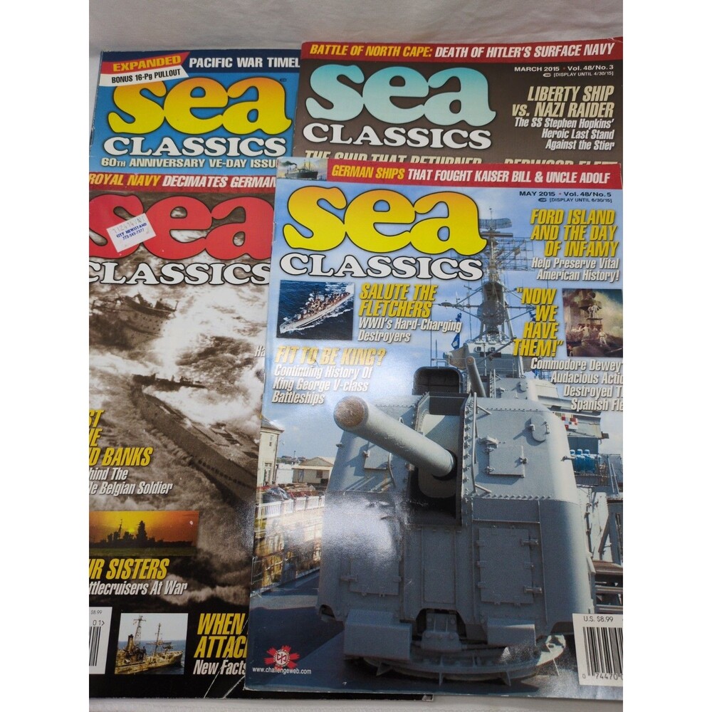 (4) Sea Classics Magazines